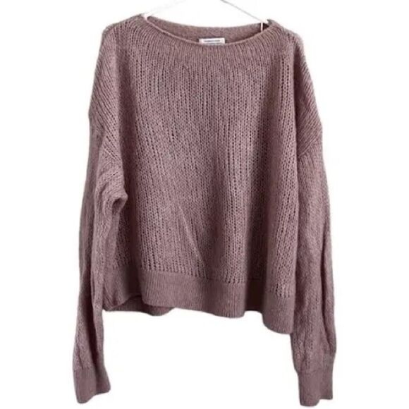 & Other Stories Crewneck Open Knit Oversized Alpaca Sweater Small - Picture 1 of 7